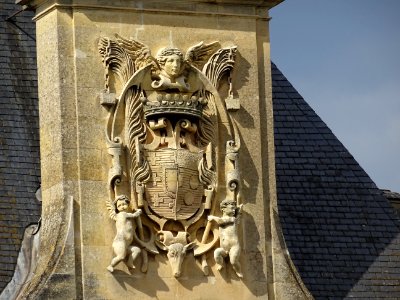 Armoiries du Château d'Anet de style Renaissance, Anet, Eu… 