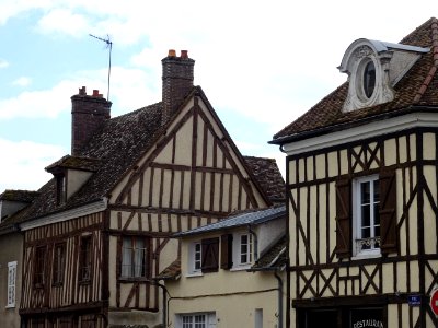 Maisons à colombages, Anet, Eure-et-Loir 