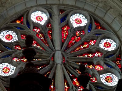 Rosace, église Saint-Jacques et Saint-Christophe, de style… 