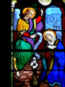 Vitrail, église Saint-Martin, Triel-sur-Seine, Yvelines 