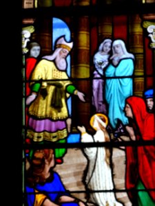 Vitrail, église Saint-Martin, Triel-sur-Seine, Yvelines 