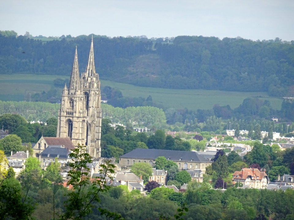 Au zoom, l'abbaye Saint-Jean-des-Vignes, Soissons, Aisne 