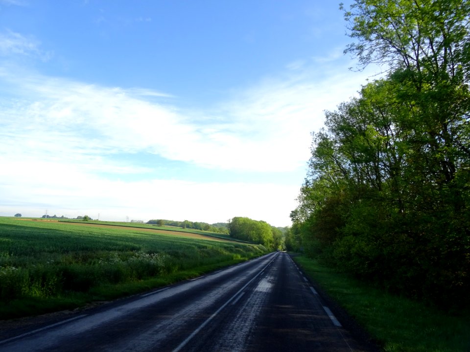 La D405 de Meaux à Varreddes, Seine-et-Marne 