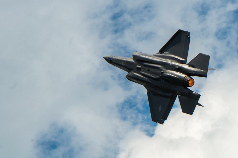 Air show jet military
