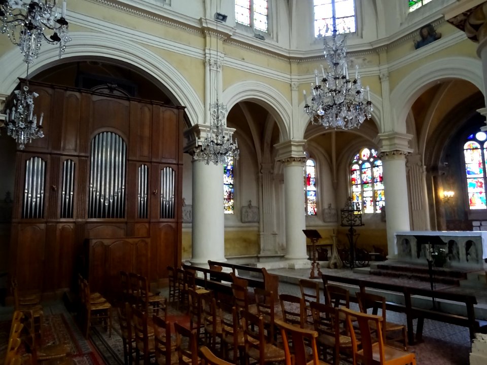 Nef, église Saint-Martin, Triel-sur-Seine, Yvelines 
