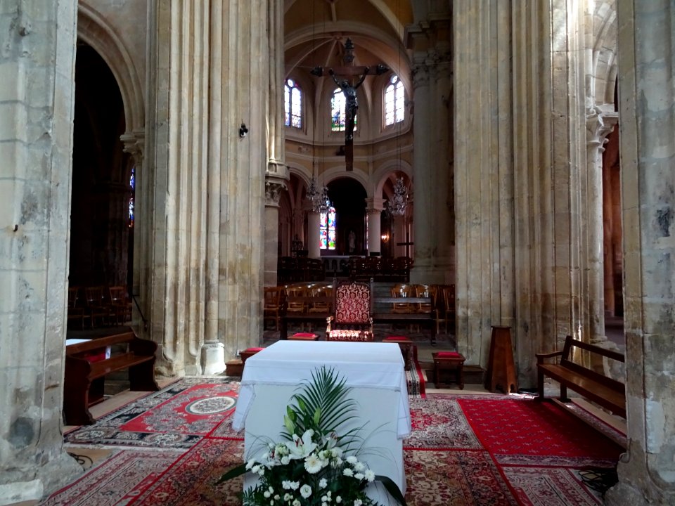 Nef, église Saint-Martin, Triel-sur-Seine, Yvelines 
