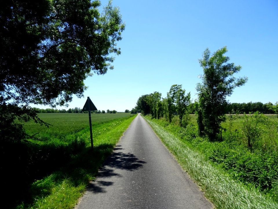 Encore une petite route magique entre le vert et le bleu 