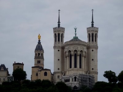 La Basilique Notre Dame de Fourvière, Lyon, Rhône 