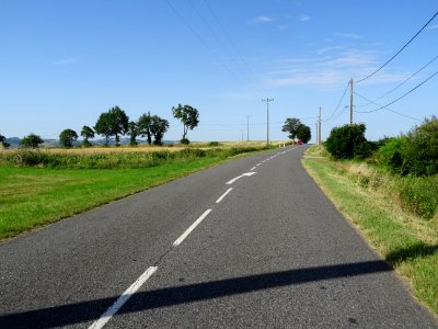 Faux-plat montant, avant d'arriver à Saint-Symphorien-sur-… 