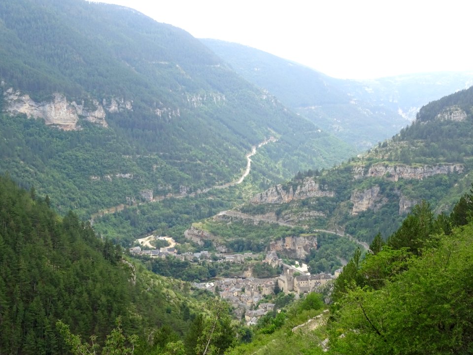 Ste-Enimie, dans les gorges du Tarn, Lozère 