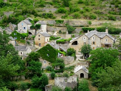 Hameau de Hauterives, dans les gorges du Tarn, Lozère 