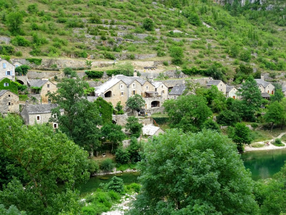 Hameau de Hauterives, dans les gorges du Tarn, Lozère 