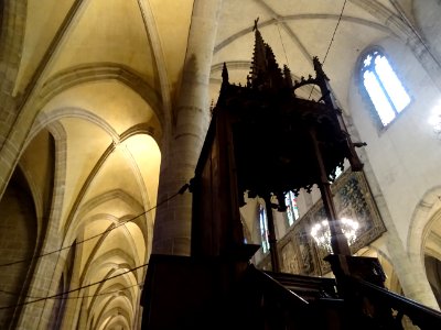 Nef, cathédrale Notre-Dame-et-Saint-Privat, Mende, Lozère 