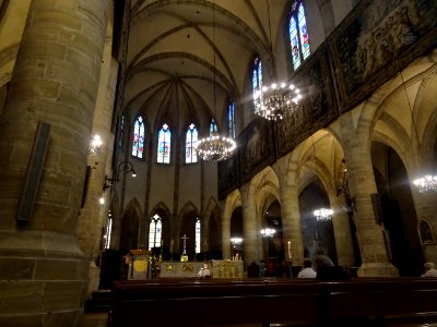 Nef, cathédrale Notre-Dame-et-Saint-Privat, Mende, Lozère 
