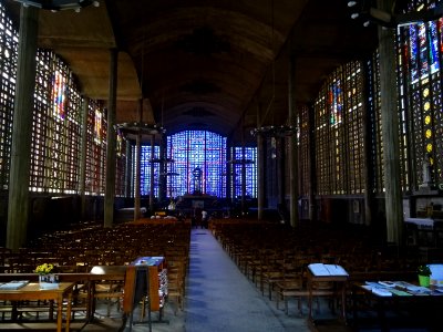 Nef, église Notre Dame du Raincy, Le Raincy, Seine-St-Deni… 