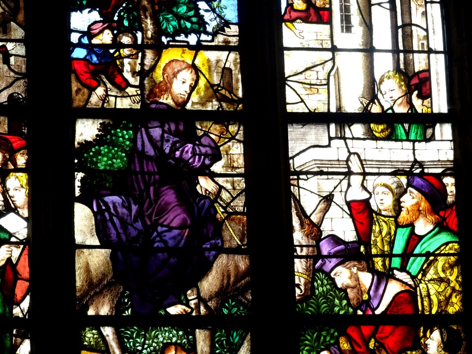 Vitrail, église Saint-Martin, Triel-sur-Seine, Yvelines 