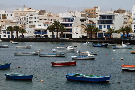 Harbor lanzarote canary islands photo