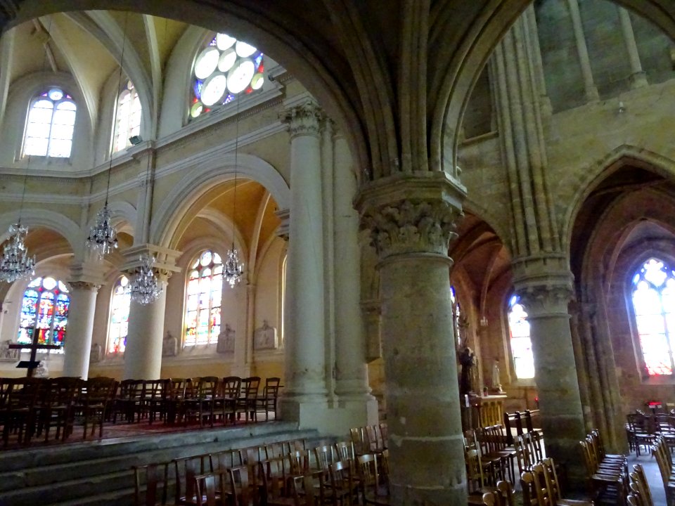 Nef, église Saint-Martin, Triel-sur-Seine, Yvelines 