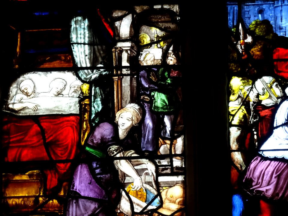 Vitrail, église Saint-Martin, Triel-sur-Seine, Yvelines 
