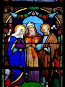 Vitrail, église Saint-Martin, Triel-sur-Seine, Yvelines 