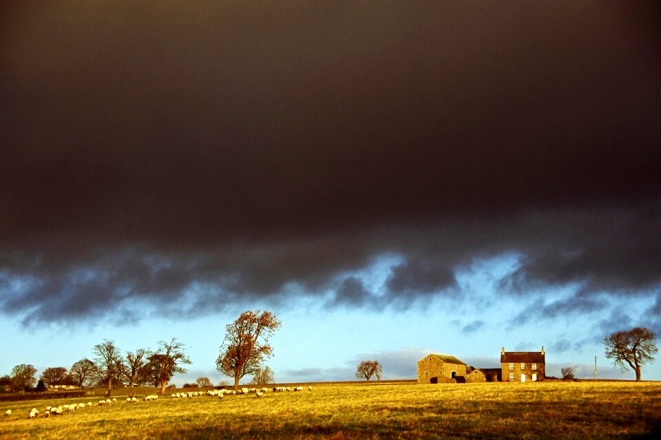 Countryside landscape sky