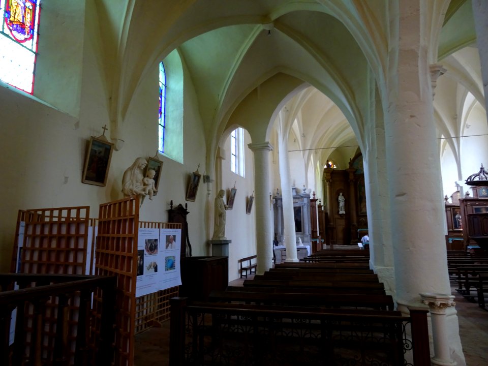 Nef, Nef, église Saint-Maurice, Blandy-les-Tours, Seine-et… 