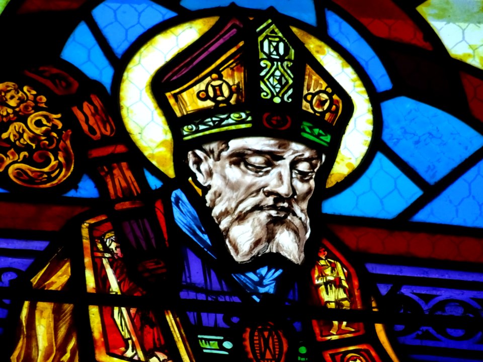 Vitrail, église Saint-Maurice, Blandy-les-Tours, Seine-et-… 