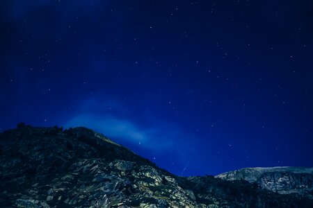 Night sky starry photo