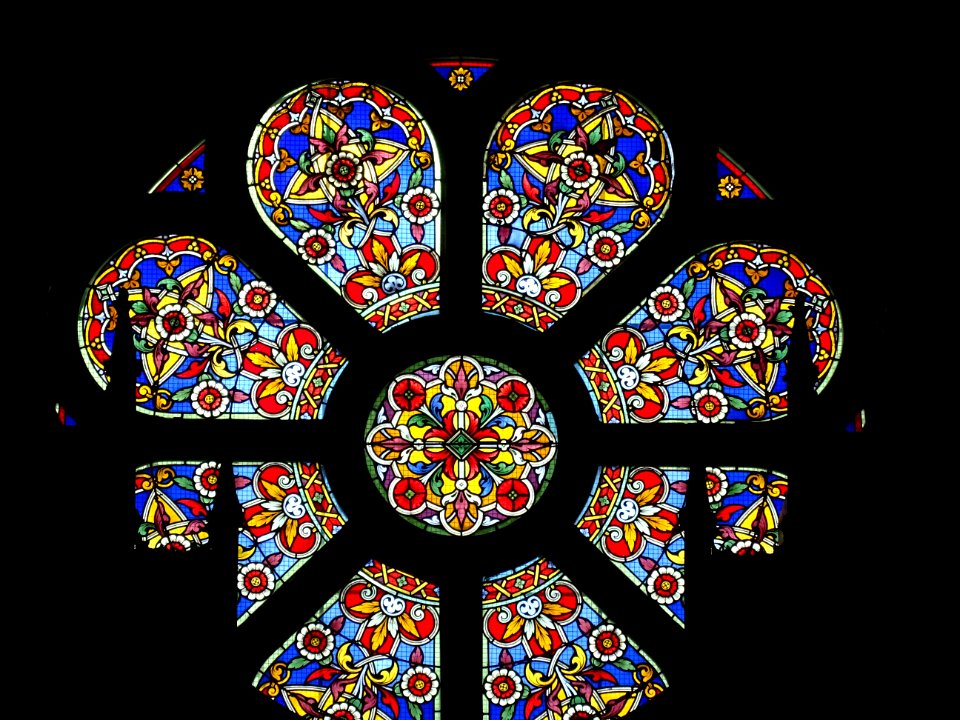 Vitrail, église Saint-Pierre-et-Saint-Paul, Sarcelles, Val… 