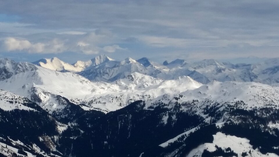 Winter snow clouds photo