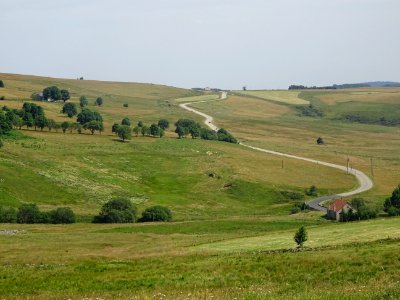 La route entre le Mont Mézenc et le Mont Gerbier de Jonc 