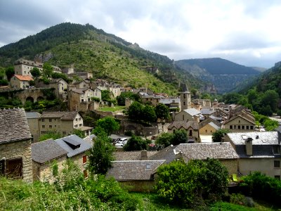 Ste-Enimie, dans les gorges du Tarn, Lozère 