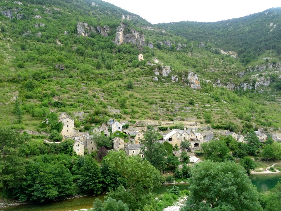 Hameau de Hauterives, dans les gorges du Tarn, Lozère 