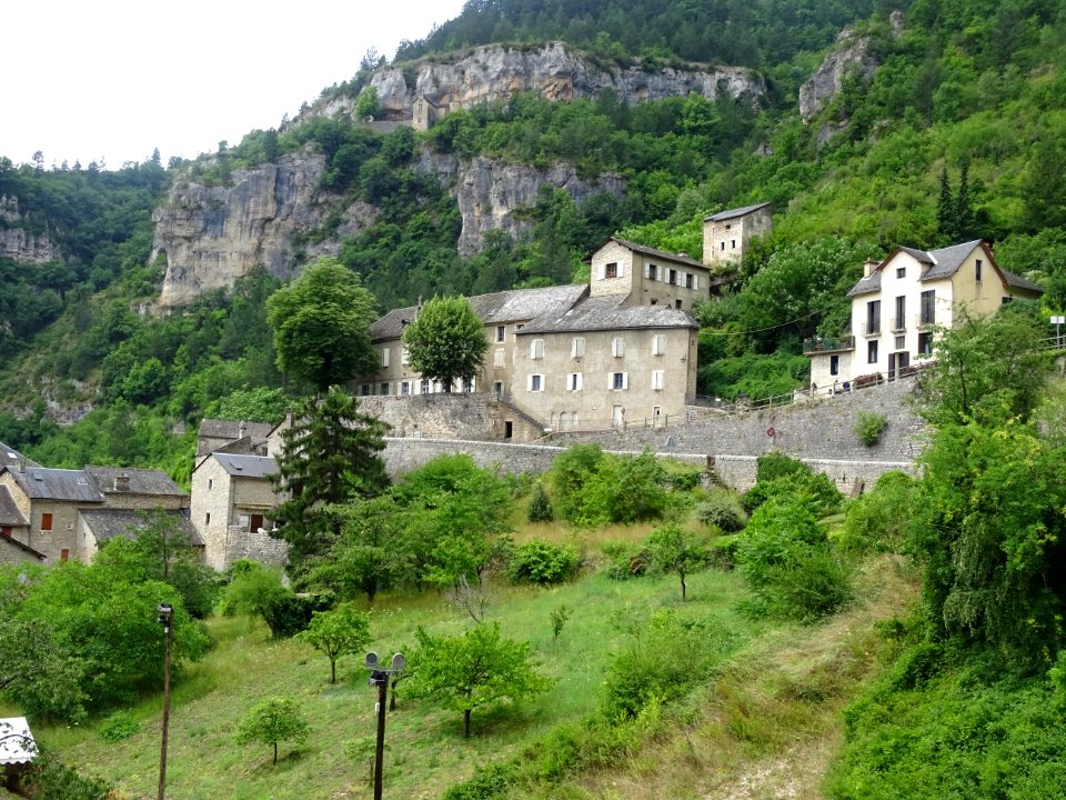 Ste-Enimie, dans les gorges du Tarn, Lozère 