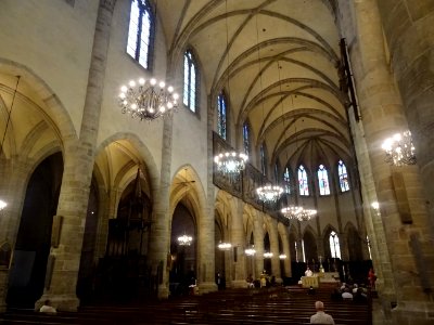 Nef, cathédrale Notre-Dame-et-Saint-Privat, Mende, Lozère 
