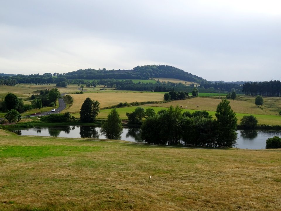 L'extrémité du lac de Naussac, Langogne, Lozère 