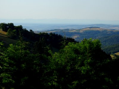 Premier matin, la vue depuis Yzeron, Rhône. On distingue l… 