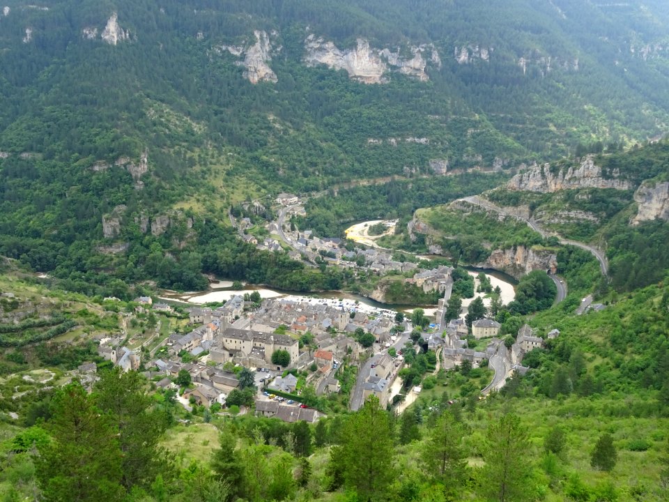 Ste-Enimie, dans les gorges du Tarn, Lozère 