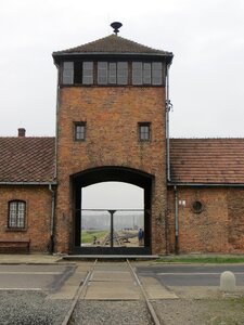 Concentration birkenau memorial photo