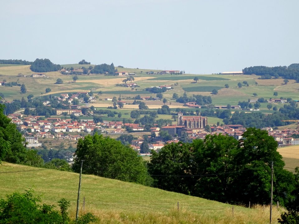 Vue générale sur l'église collégiale du XVème siècle et St… 