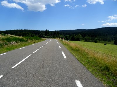 La montée au Col de la République s'adoucit sur les dernie… 