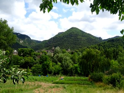 Sur la D907, vue depuis St-Pal vers Le Rozier, gorges du T… 