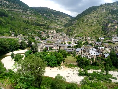 Ste-Enimie, dans les gorges du Tarn, Lozère 