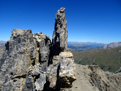 Piton rocheux, près du col de Chaude Maison photo