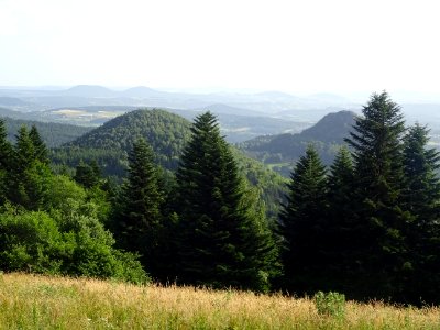 Paysage de sucs, près du Villaret, St-Julien-de-Chapteuil,… 