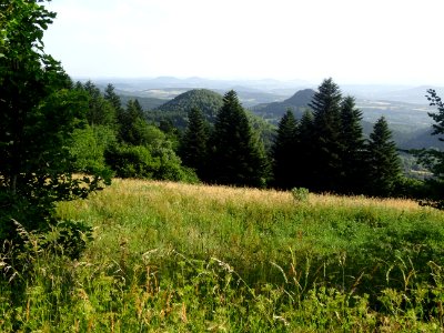 Paysage de sucs, près du Villaret, St-Julien-de-Chapteuil,… 