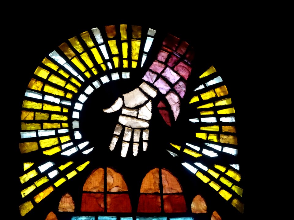 Vitrail, église Saint-Martin, Tence, Haute-Loire 