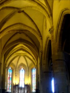Nef, église collégiale du XVème siècle, St-Symphorien-sur-… 