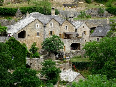 Hameau de Hauterives, dans les gorges du Tarn, Lozère 