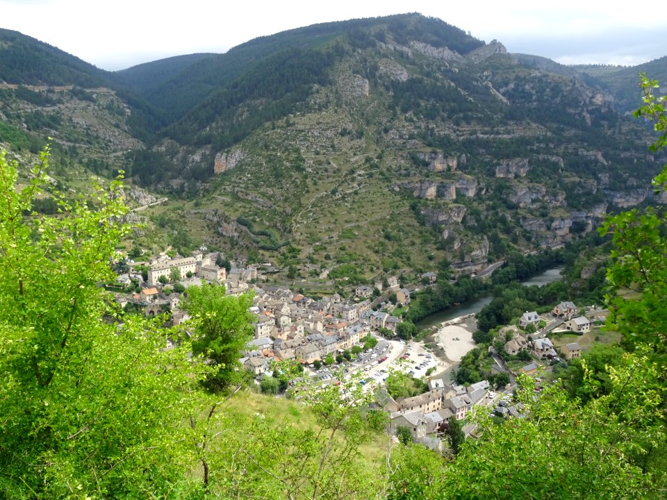 Ste-Enimie, dans les gorges du Tarn, Lozère 